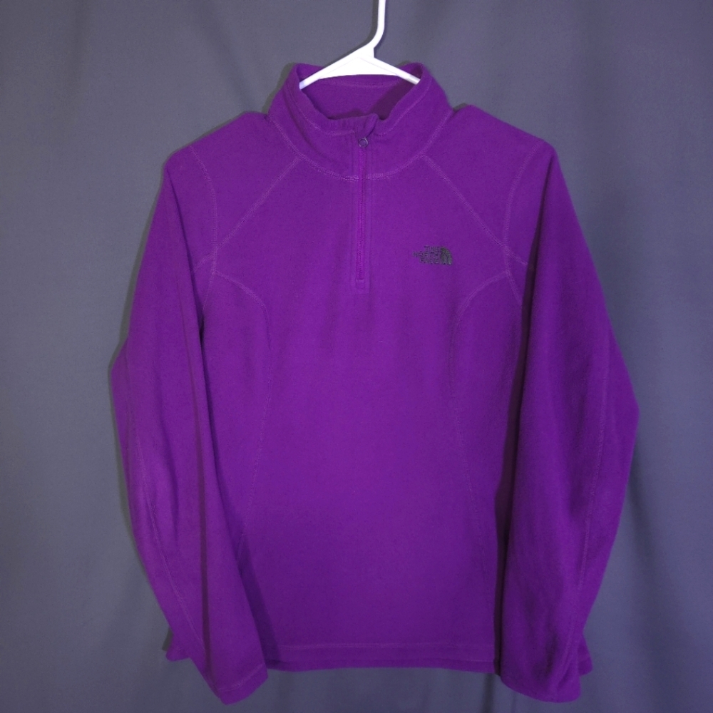 The North Face 1/4 Zip Pullover Sweater Purple Size Small‎ Granola Girl Gorpcore